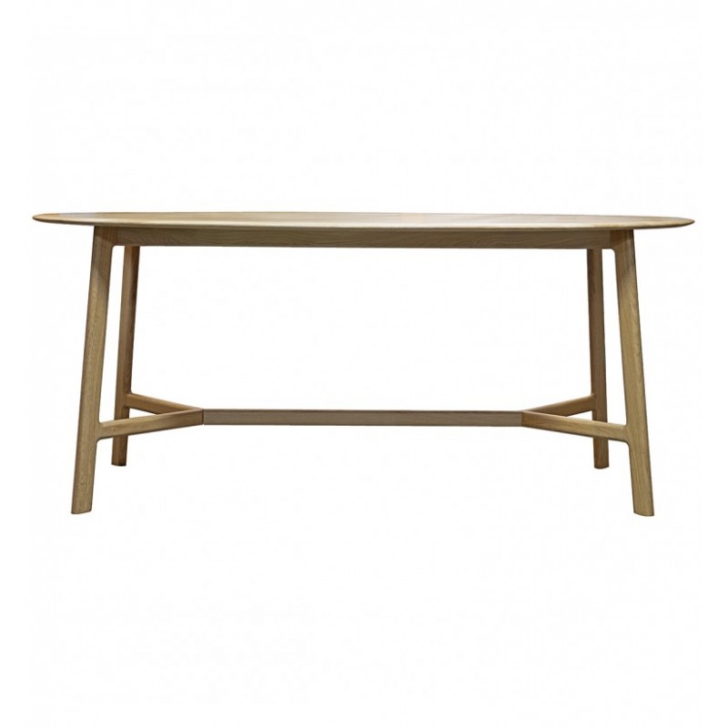 GA Madrid Oval Dining Table Oak